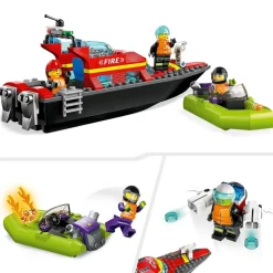 LEGO Juguete De Construccion Lancha De Rescate De Bomberos Y Barco Zodiac Para La Banera City* Puzzles Y Construcciones