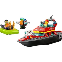 LEGO Juguete De Construccion Lancha De Rescate De Bomberos Y Barco Zodiac Para La Banera City* Puzzles Y Construcciones
