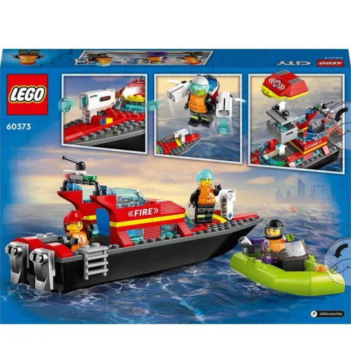 LEGO Juguete De Construccion Lancha De Rescate De Bomberos Y Barco Zodiac Para La Banera City* Puzzles Y Construcciones