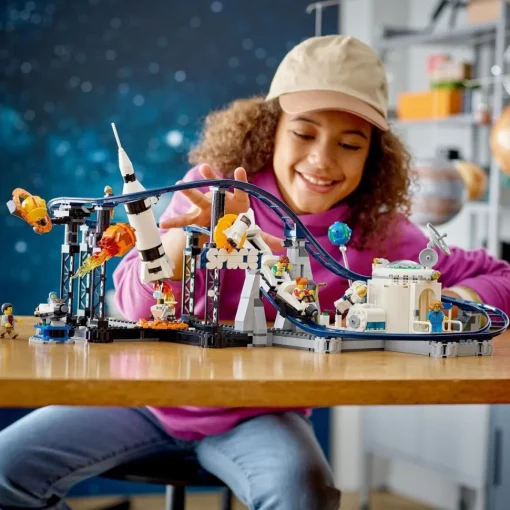 LEGO Juguete De Construccion Montana Rusa Espacial Parque De Atracciones Space Roller Coaster Creator 3 En 1* Puzzles Y Construcciones
