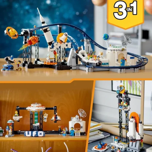 LEGO Juguete De Construccion Montana Rusa Espacial Parque De Atracciones Space Roller Coaster Creator 3 En 1* Puzzles Y Construcciones