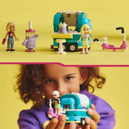 LEGO Juguete De Construccion Moto Y Puesto Movil De Te De Burbujas Friends* Puzzles Y Construcciones
