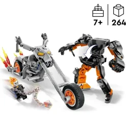 LEGO Juguete De Construccion Meca Y Moto Del Motorista Fantasma Superheroe Marvel* Puzzles Y Construcciones