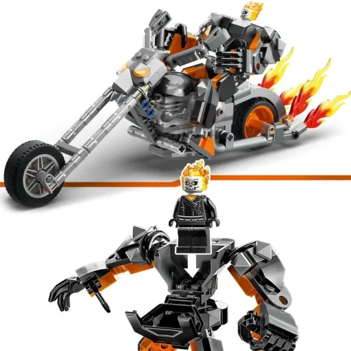 LEGO Juguete De Construccion Meca Y Moto Del Motorista Fantasma Superheroe Marvel* Puzzles Y Construcciones