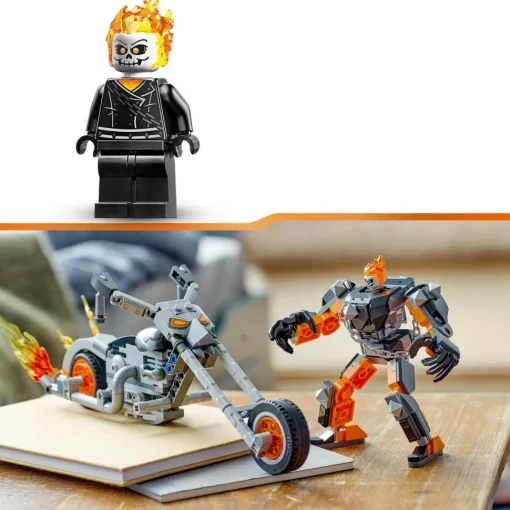LEGO Juguete De Construccion Meca Y Moto Del Motorista Fantasma Superheroe Marvel* Puzzles Y Construcciones