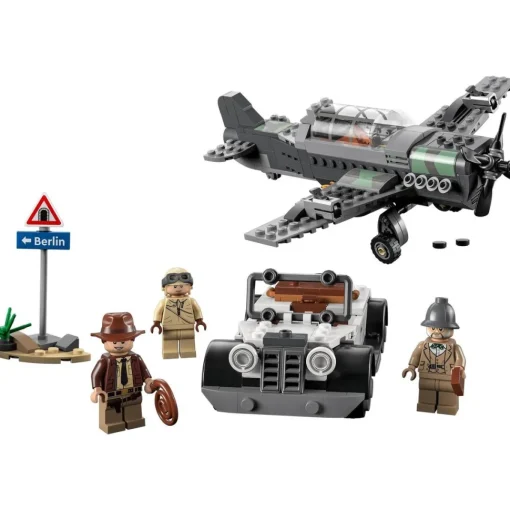 LEGO Juguete De Construccion Persecucion Del Caza Avion Indiana Jones* Puzzles Y Construcciones