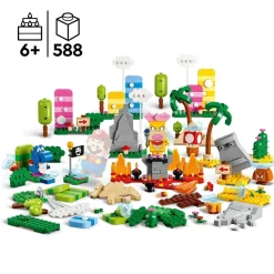 LEGO Juguete De Construccion Set De Creacion: Caja De Herramientas Creativas Pack Inicial Y Sets De Expansion Super Mario* Puzzles Y Construcciones
