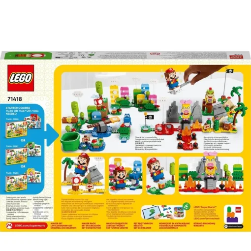 LEGO Juguete De Construccion Set De Creacion: Caja De Herramientas Creativas Pack Inicial Y Sets De Expansion Super Mario* Puzzles Y Construcciones