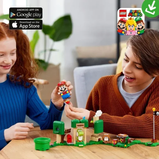 LEGO Juguete De Construccion Set De Expansion: Casa-Regalo De Yoshi Para Pack Inicial Super Mario* Puzzles Y Construcciones