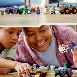 LEGO Juguete De Construccion Spidey Y Su Super Equipo Camiones De Combate De Hulk Y Rino Marvel* Puzzles Y Construcciones