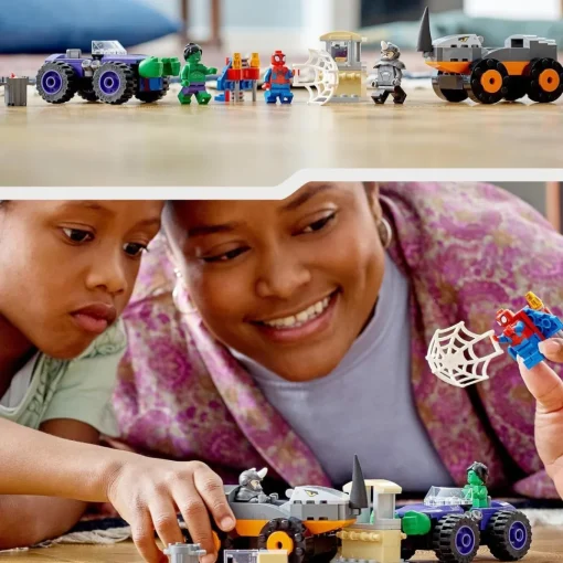 LEGO Juguete De Construccion Spidey Y Su Super Equipo Camiones De Combate De Hulk Y Rino Marvel* Puzzles Y Construcciones