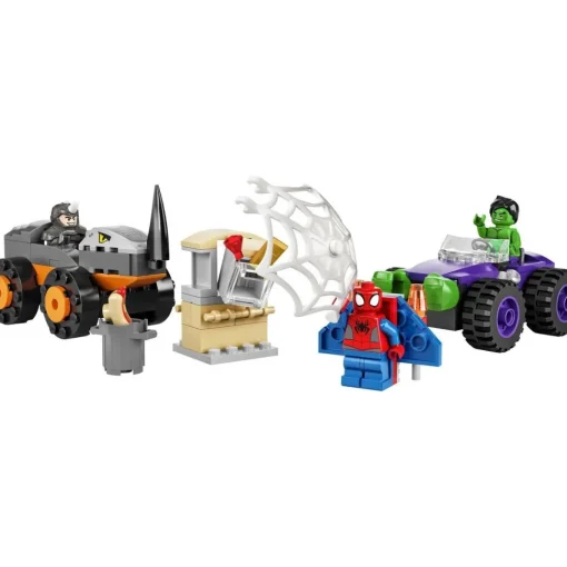 LEGO Juguete De Construccion Spidey Y Su Super Equipo Camiones De Combate De Hulk Y Rino Marvel* Puzzles Y Construcciones