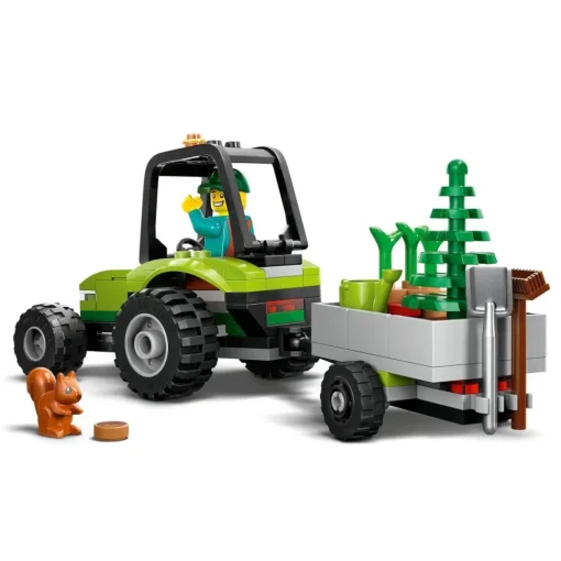 LEGO Juguete De Construccion Tractor Forestal Con Remolque Y Mini Figura De Jardinero City* Puzzles Y Construcciones
