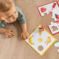 Goula Juguete De Madera Educativo 6 Puzzles De 4 Piezas Color Puzzle * Preescolar