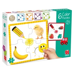 Goula Juguete De Madera Educativo 6 Puzzles De 4 Piezas Color Puzzle * Preescolar