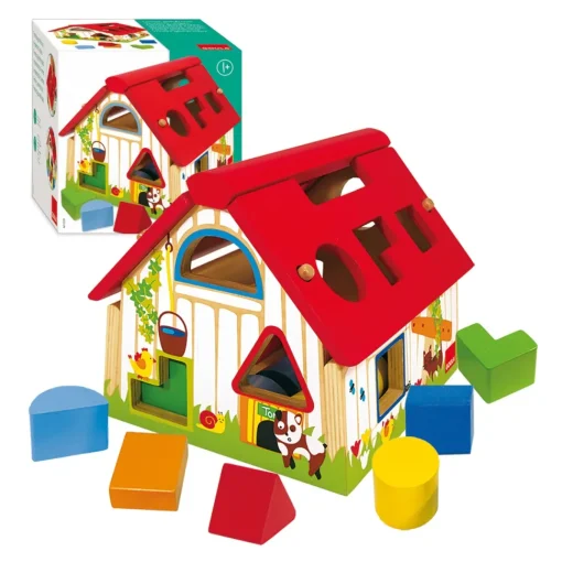Goula Juguete De Madera Granja Formas Geometricas * Preescolar
