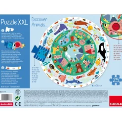 Goula Juguete De Madera Puzzle Xxl Descubre Animales * Preescolar