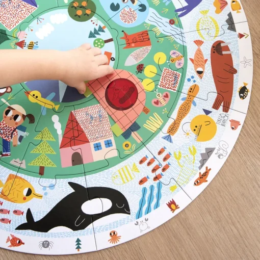 Goula Juguete De Madera Puzzle Xxl Descubre Animales * Preescolar