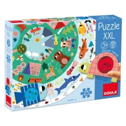 Goula Juguete De Madera Puzzle Xxl Descubre Animales * Preescolar