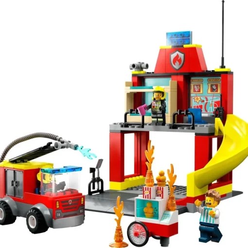 LEGO Juguete Educativo De Construccion Parque De Bomberos Y Camion De Bomberos City* Puzzles Y Construcciones