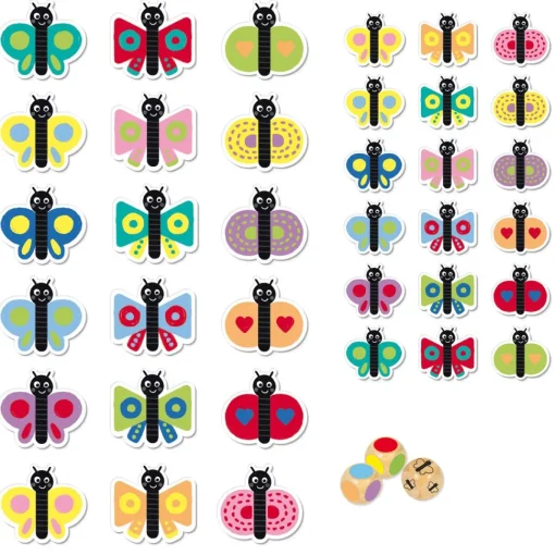 Goula Juguete Educativo De Madera Encuentra La Combinacion Catch It! Butterflies * Juegos Educativos