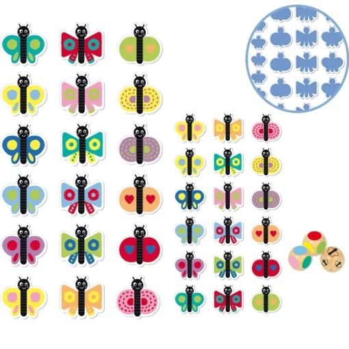 Goula Juguete Educativo De Madera Encuentra La Combinacion Catch It! Butterflies * Juegos Educativos