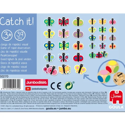 Goula Juguete Educativo De Madera Encuentra La Combinacion Catch It! Butterflies * Juegos Educativos