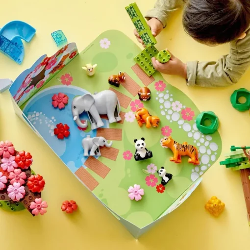 LEGO Juguete Educativo Fauna Salvaje De Asia Figuras De Animales Con Sonido Duplo* Puzzles Y Construcciones