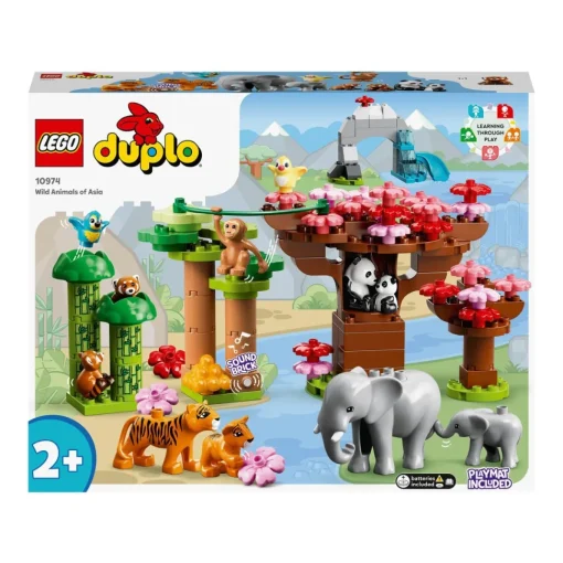 LEGO Juguete Educativo Fauna Salvaje De Asia Figuras De Animales Con Sonido Duplo* Puzzles Y Construcciones