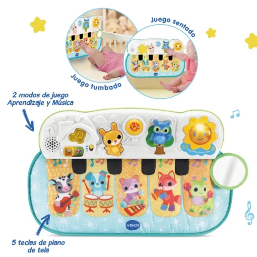 VTech Juguete Educativo Piano Bebe Pataditas Musicales Baby* Preescolar