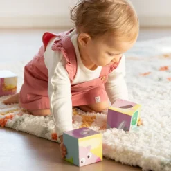 Goula Juguete Puzzle Cubico De 4 Cubos Ilustrados Con Animales De La Granja Cubic * Preescolar