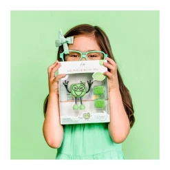 Glo Pals Juguete Sensorial 1 Personaje + 2 Cubos De Luz Verdes Joykids* Preescolar