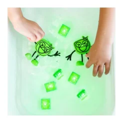 Glo Pals Juguete Sensorial 1 Personaje + 2 Cubos De Luz Verdes Joykids* Preescolar