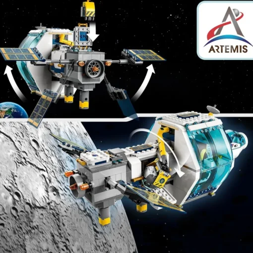LEGO Juguetes Inspirados En Nasa Estacion Espacial Lunar Con Mini Figuras De Astronautas City Space* Puzzles Y Construcciones