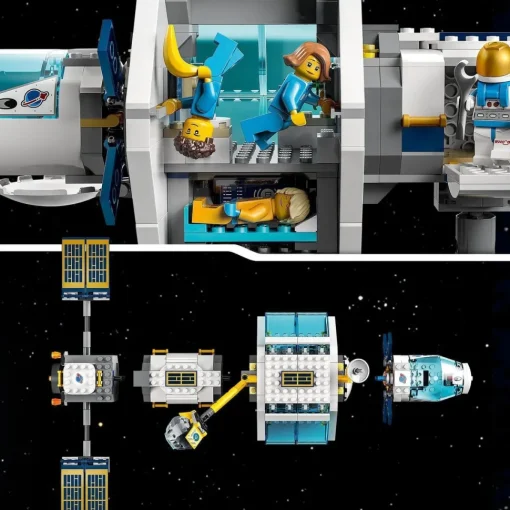 LEGO Juguetes Inspirados En Nasa Estacion Espacial Lunar Con Mini Figuras De Astronautas City Space* Puzzles Y Construcciones