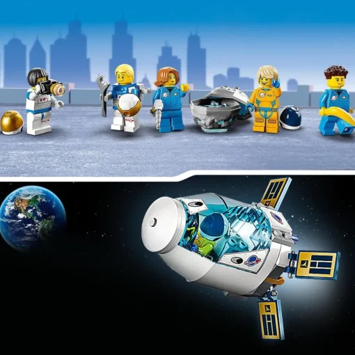 LEGO Juguetes Inspirados En Nasa Estacion Espacial Lunar Con Mini Figuras De Astronautas City Space* Puzzles Y Construcciones