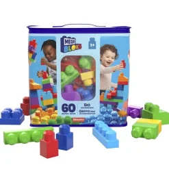 Mega Bloks Juguetes Para Bebes Bolsa Clasica Con 60 Bloques De Construccion* Puzzles Y Construcciones