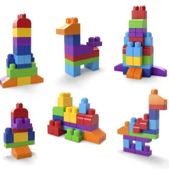 Mega Bloks Juguetes Para Bebes Bolsa Clasica Con 60 Bloques De Construccion* Puzzles Y Construcciones