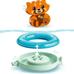 LEGO Juguetes Para La Banera Diversion En El Bano: Panda Rojo Flotante Duplo* Puzzles Y Construcciones