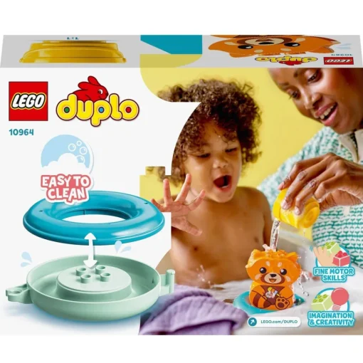 LEGO Juguetes Para La Banera Diversion En El Bano: Panda Rojo Flotante Duplo* Puzzles Y Construcciones