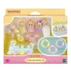 Sylvanian Families La Hora Del Bano De Los Trillizos * Munecas Y Peluches