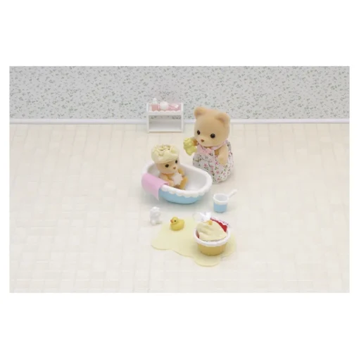 Sylvanian Families La Hora Del Bano Para El Bebe * Munecas Y Peluches