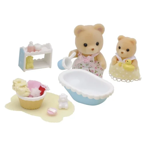Sylvanian Families La Hora Del Bano Para El Bebe * Munecas Y Peluches