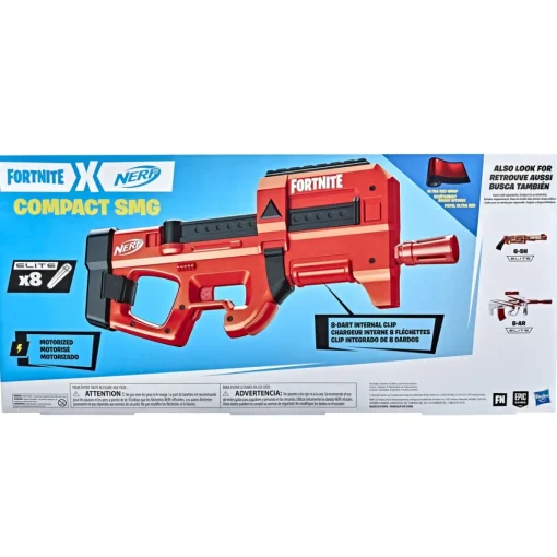 Nerf Lanzador Blaster Motorizado Fortnite Compact Smg* Juguetes Al Aire Libre