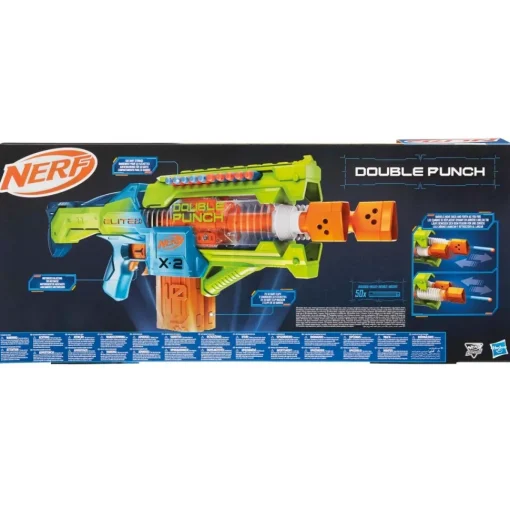 Hasbro Lanzador Nerf Elite 2.0 Double Punch * Juguetes Al Aire Libre
