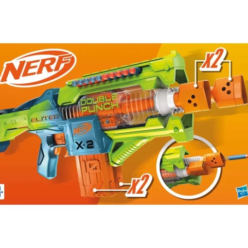 Hasbro Lanzador Nerf Elite 2.0 Double Punch * Juguetes Al Aire Libre