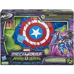 Nerf Lanzador Escudo Capitan America Avengers Monster Hunters* Muñecos Articulados