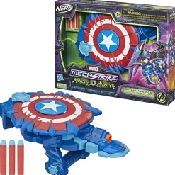 Nerf Lanzador Escudo Capitan America Avengers Monster Hunters* Muñecos Articulados