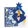 Doudou Et Compagnie Les Calinosauressashou, Mantita Pinza Para Chupete (Azul)* Preescolar