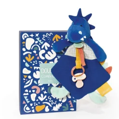 Doudou Et Compagnie Les Calinosauressashou, Mantita Pinza Para Chupete (Azul)* Preescolar